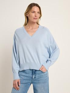 V-neck sweater GOTS via LANIUS