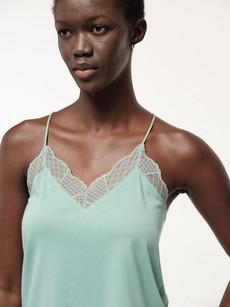 Top with graphic lace via LANIUS