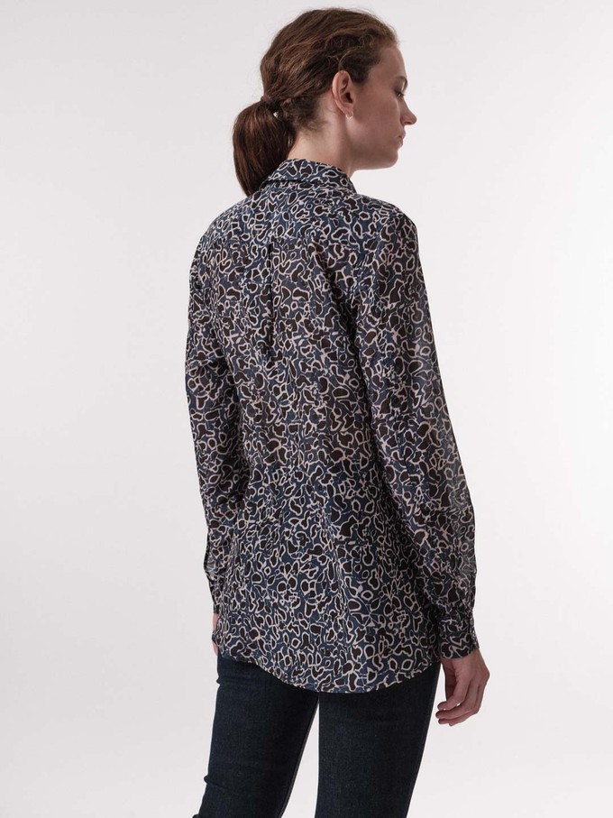 Shirt blouse print floral illusion from LANIUS