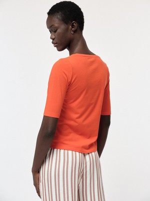 Half sleeve shirt V-neck from LANIUS