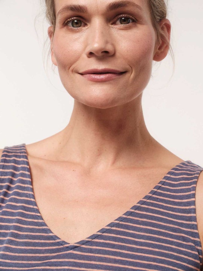 Striped top with V-neck from LANIUS
