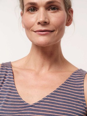 Striped top with V-neck from LANIUS