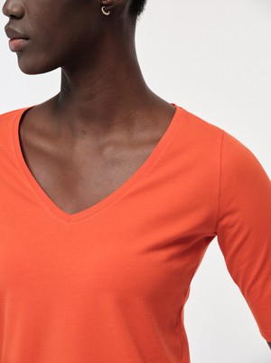 Half sleeve shirt V-neck from LANIUS