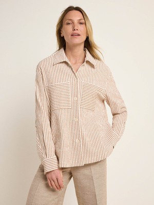 striped blouse jacket (OCS) from LANIUS