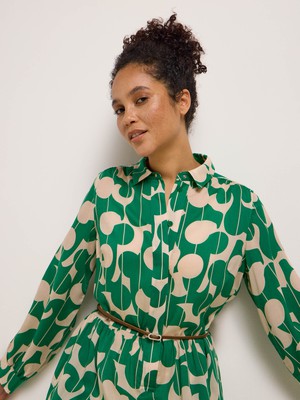 Shirt dress print graphic dots from LANIUS