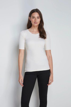 Half Sleeve Crew Neck Cotton Modal Blend T-shirt from Lavender Hill Clothing