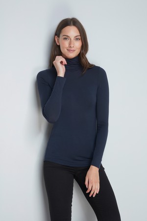 Roll Neck Micro Modal Top from Lavender Hill Clothing