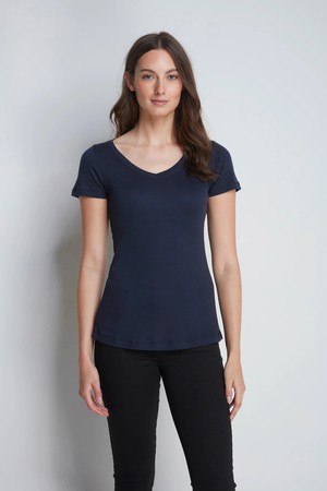 V Neck Cotton Modal Blend T-shirt from Lavender Hill Clothing