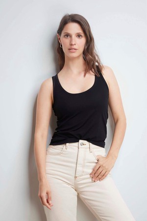 Ribbed Scoop Neck Tank from Lavender Hill Clothing