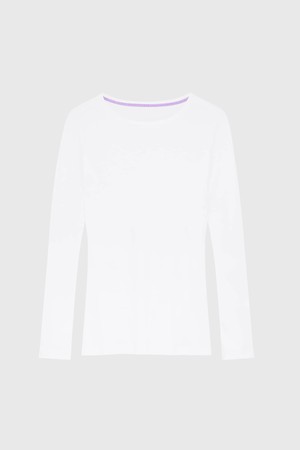 Long Sleeve Crew Neck Cotton Modal Blend T-shirt from Lavender Hill Clothing