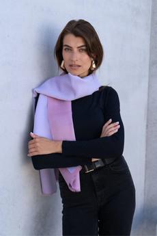 Two Tone Baby Alpaca Scarf via Lavender Hill Clothing