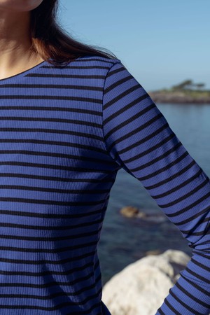 Striped Crew Neck T-shirt from Lavender Hill Clothing