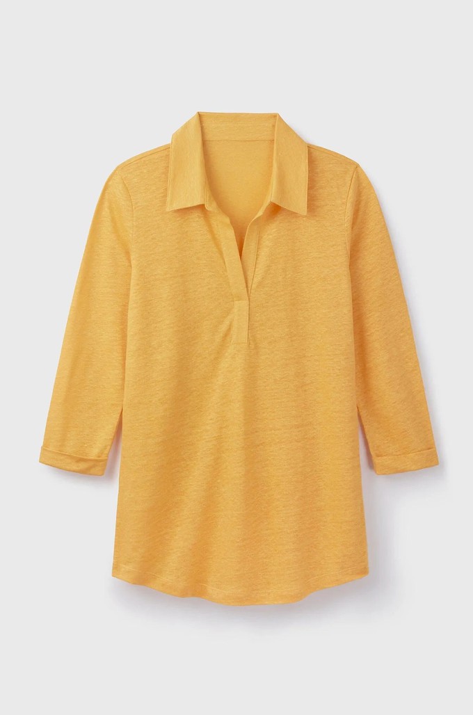 Collared Linen T-shirt from Lavender Hill Clothing