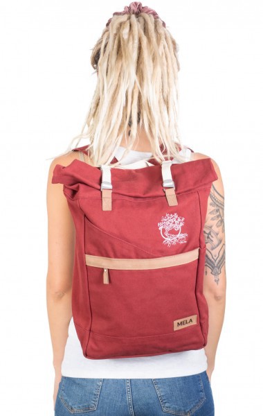 Life-Tree Fairtrade Backpack Burgundy Red from Life-Tree