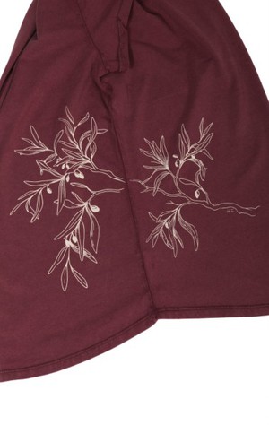 Fairwear Organic Shirt Women Stone Washed Red Olive Branch from Life-Tree