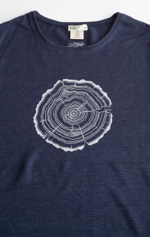 Fairwear Hemp Shirt Deep Blue Men Treeslice from Life-Tree