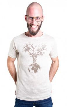 Fairwear Hemp Shirt Natural Men Weltenbaum via Life-Tree