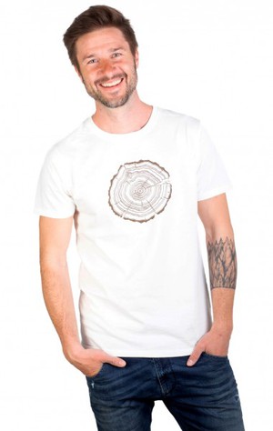 Fairwear Organic Shirt Men Stone Washed White Treeslice from Life-Tree