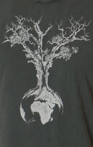 Fairwear Organic Shirt Scarab Green Weltenbaum from Life-Tree