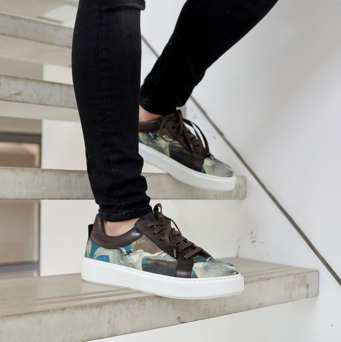 Falco sneaker Swan Asselijn leather from LINKKENS