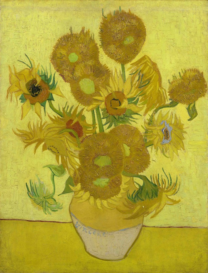 Boyd sneaker Sunflower Vincent van Gogh gele zool from LINKKENS