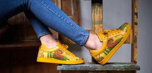 Boyd sneaker Sunflower Vincent van Gogh gele zool from LINKKENS