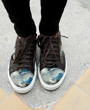 Falco sneaker Swan Asselijn leather from LINKKENS
