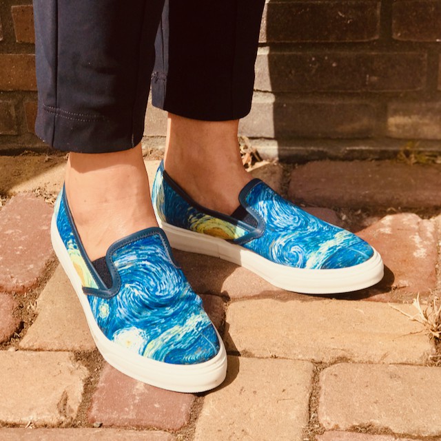 Ambra slip on sneaker Van Gogh Starrynight from LINKKENS