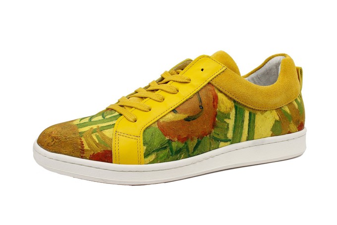 Boyd sneaker Sunflower vincent van gogh witte zool from LINKKENS