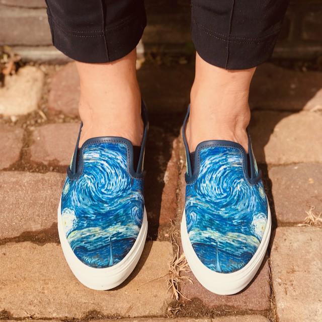Ambra slip on sneaker Van Gogh Starrynight from LINKKENS