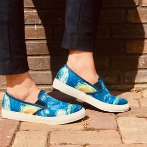 Ambra slip on sneaker Van Gogh Starrynight from LINKKENS