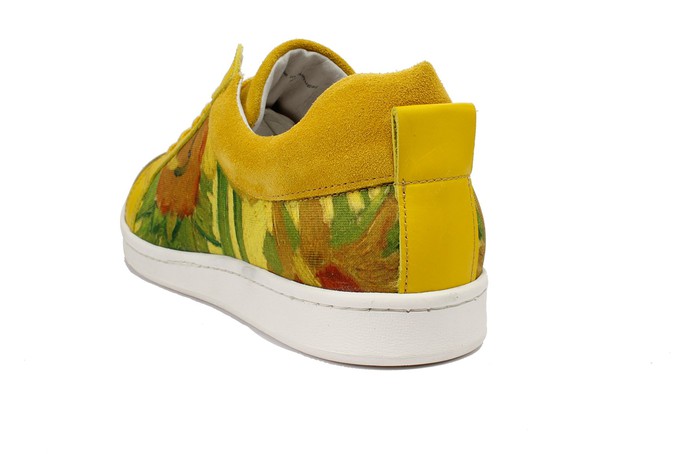 Boyd sneaker Sunflower vincent van gogh witte zool from LINKKENS