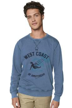 West Coast Surf Sweater - Vintage Blue van Loenatix