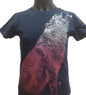 Huilende Wolf T-shirt - Iris from Loenatix