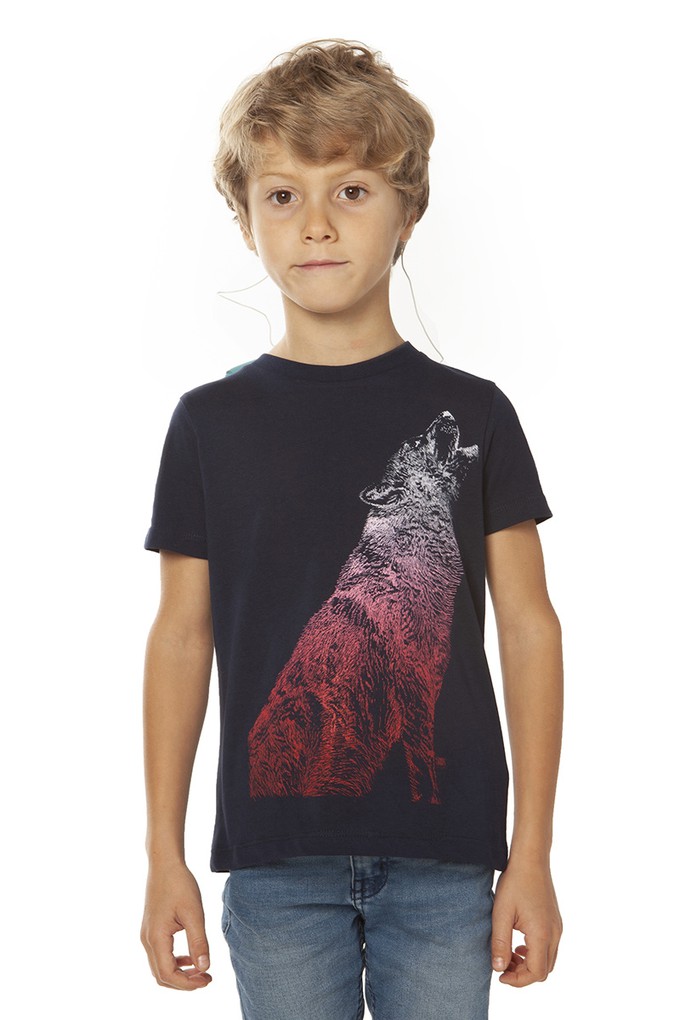 Huilende Wolf T-shirt - Iris from Loenatix