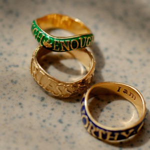 Enough Affirmation Stacking Ring Green - Outlet from Loft & Daughter