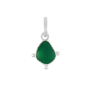 Soul Stone Charm Green Onyx Silver from Loft & Daughter