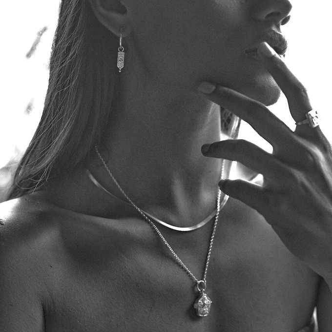 Peacock Hoops Silver Outlet from Loft & Daughter