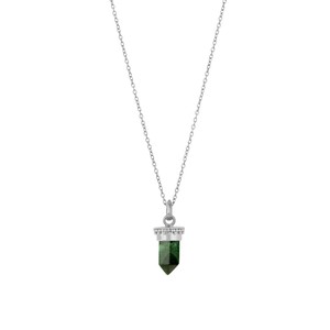 Malachite Charm/Pendant Silver from Loft & Daughter