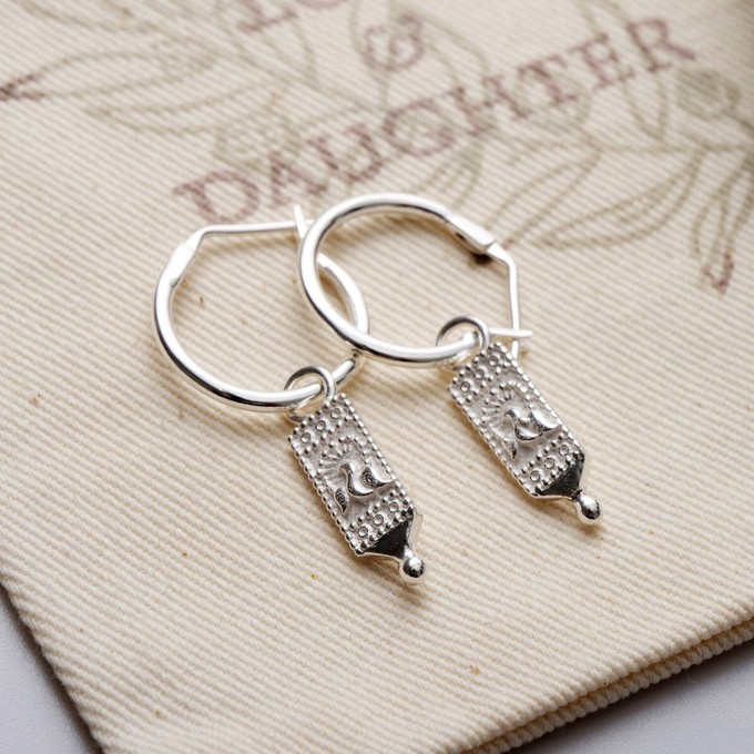 Peacock Hoops Silver Outlet from Loft & Daughter