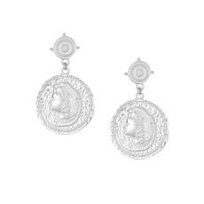You Got This/ Athena Earrings Silver via Loft & Daughter