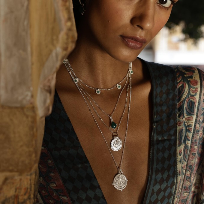 You Got This/ Athena Shield Pendant Silver from Loft & Daughter