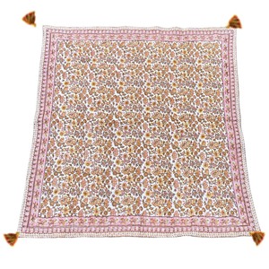 Wanderlust Picnic Blanket- Pink/ Ochre from Loft & Daughter
