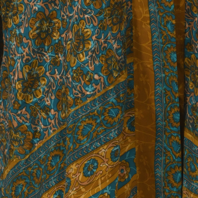 If Saris Could Talk Maxi Kimono- Bronze Garden from Loft & Daughter