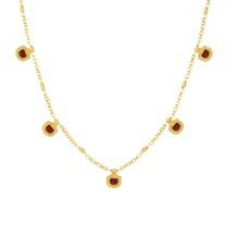 Amara Choker Red Garnet via Loft & Daughter