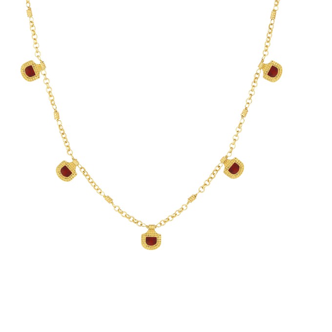 Amara Choker Red Garnet from Loft & Daughter