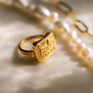 Durga's Lion Ring Gold Vermeil from Loft & Daughter