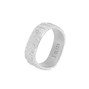 Fearless Affirmation Stacking Ring Silver from Loft & Daughter