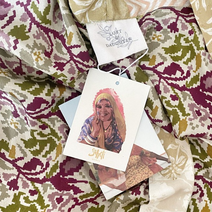 Once Upon a Sari Co-Ord Size 6-8: Print 13 from Loft & Daughter