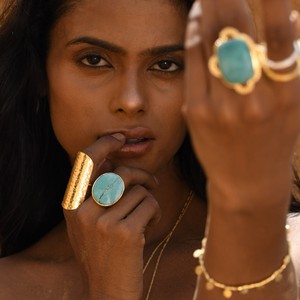 Hammered Anjuna Ring Silver from Loft & Daughter